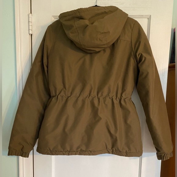 Vans Women’s Brown Winter Ski Jacket Coat Cinched  Waist Hooded Size: M - Picture 2 of 12